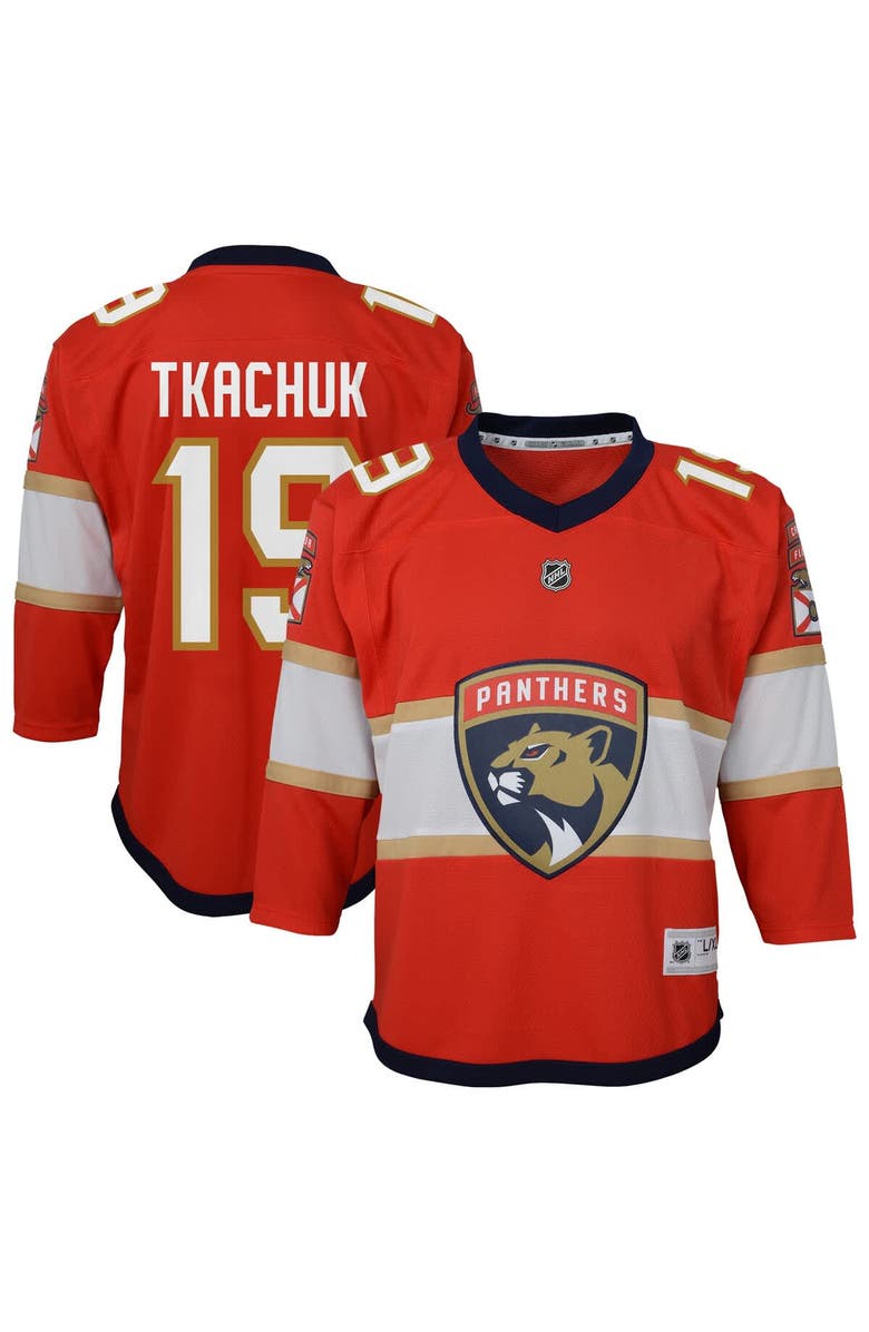 Outerstuff Youth Matthew Tkachuk Red Florida Panthers Home Replica Player Jersey, Main, color, 