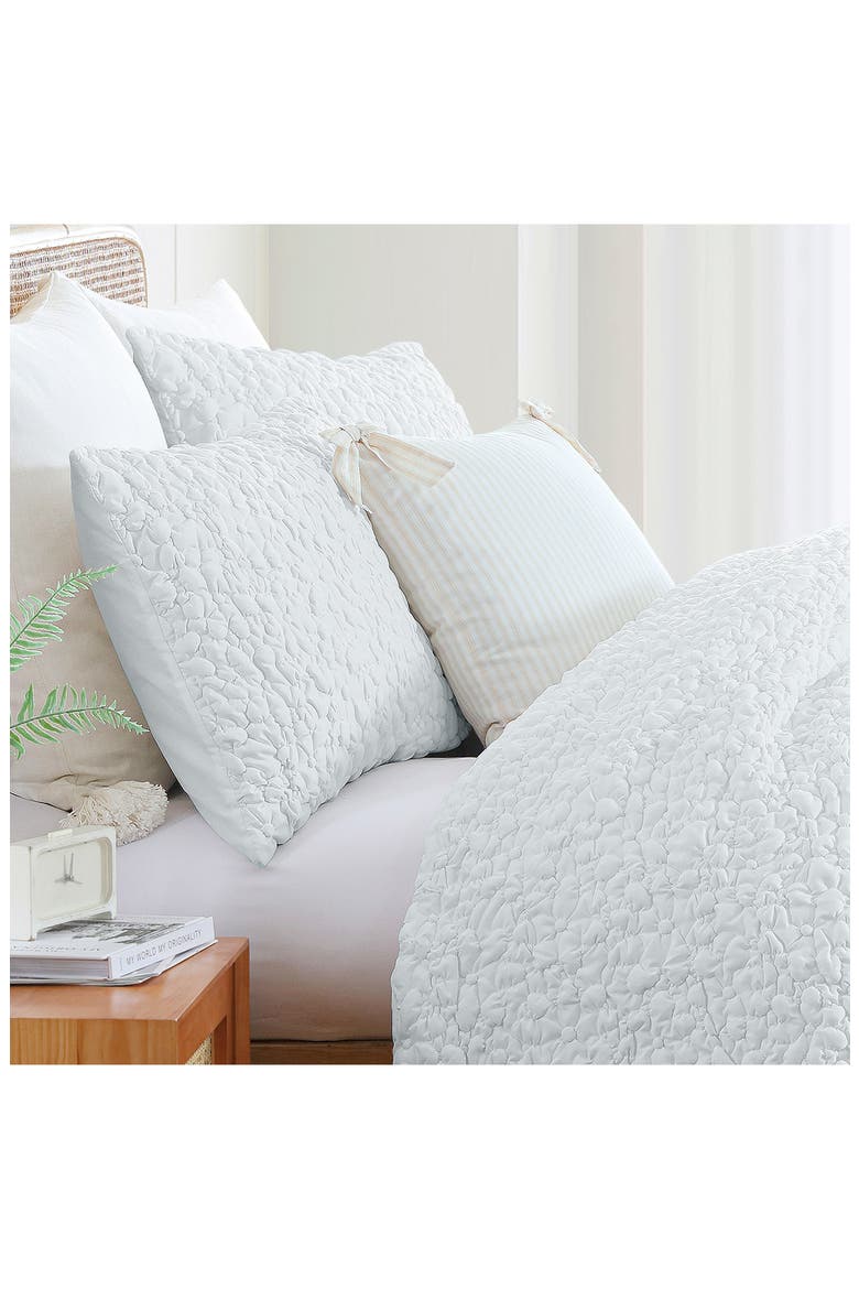Pinstripe Bow Accent Pillow, Alternate, color, TAUPE