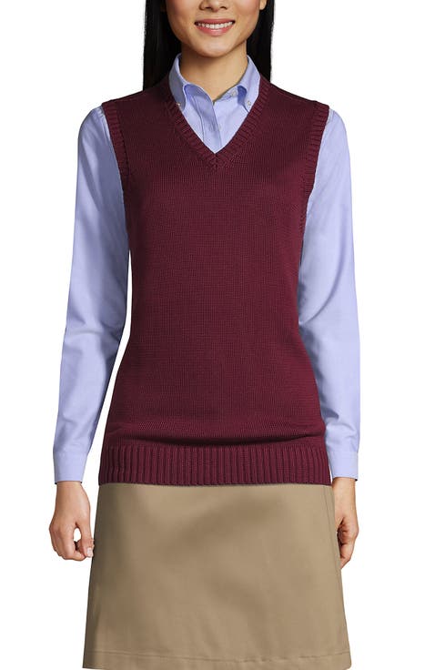 School Uniform  Cotton Modal Sweater Vest