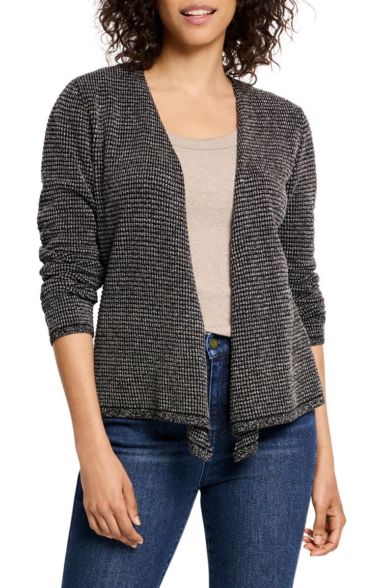 NIC+ZOE Pixel 4-Way Cotton Blend Convertible Cardigan, Main, color, Neutral Multi