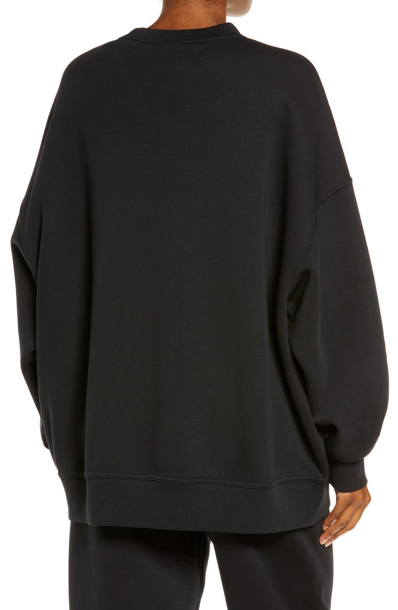 Nike Sportswear Collection Essentials Oversize Fleece Crew Sweatshirt, Alternate, color, 