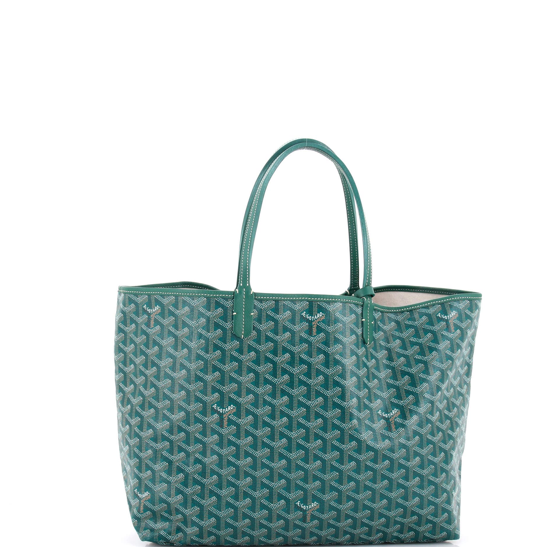 Pre-Owned Goyard Saint Louis Tote Coated Canvas PM, Alternate, color, Green