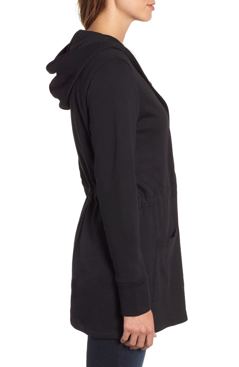 Caslon<sup>®</sup> HOODED FRENCH TERRY OPEN CARDI, Alternate, color, 