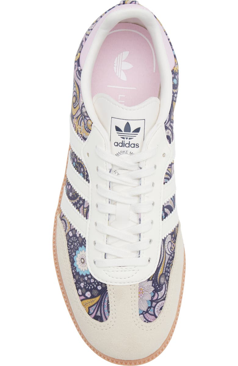 adidas Kids' Samba Sneaker, Alternate, color, Core White/ Orchid Fusion/ Gum