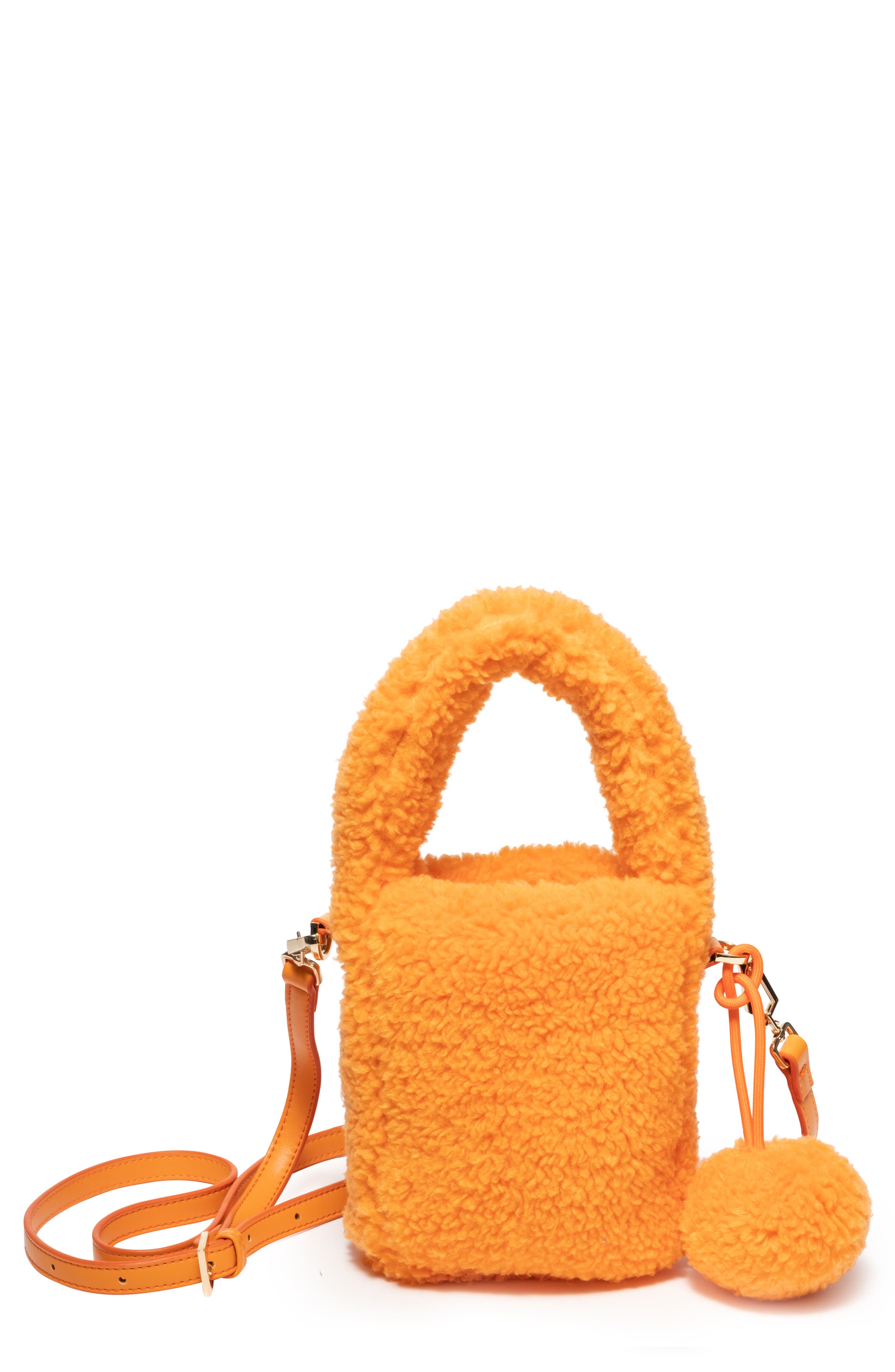 Eugenia Kim Tate Faux Shearling Crossbody Bag, Alternate, color, 