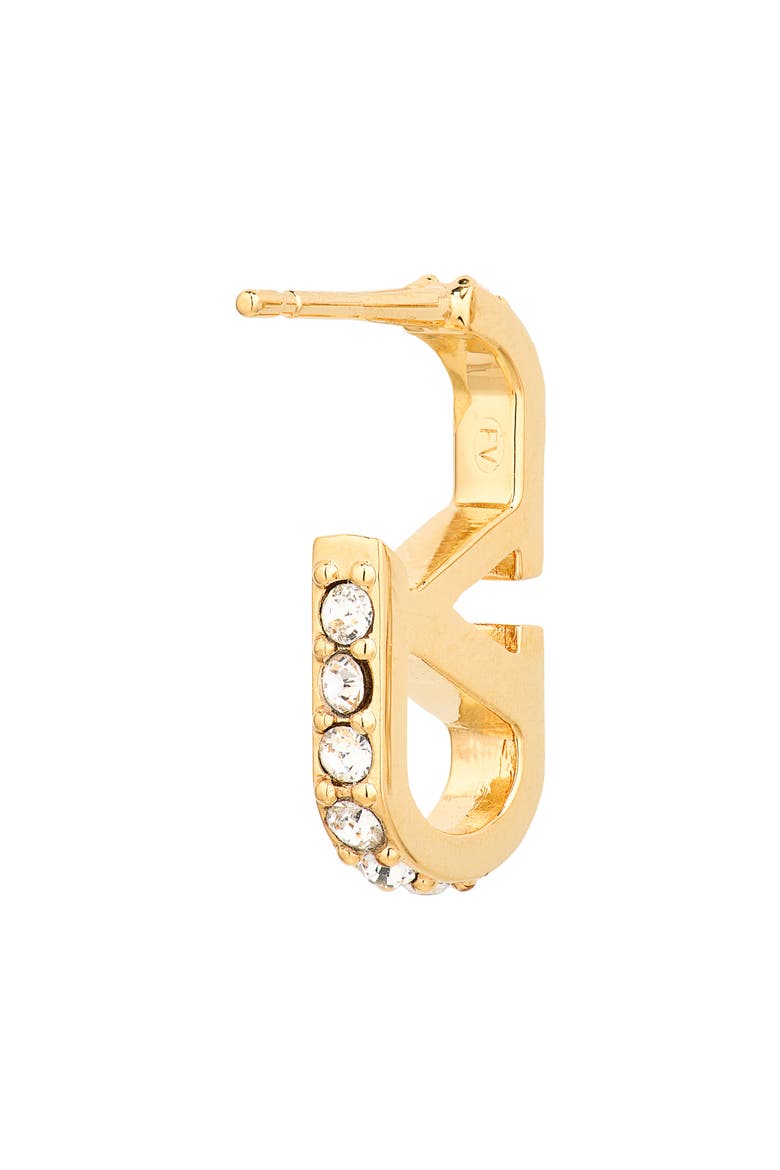 VLOGO Signature Swarovski® Crystal Earrings, Alternate, color, GOLD