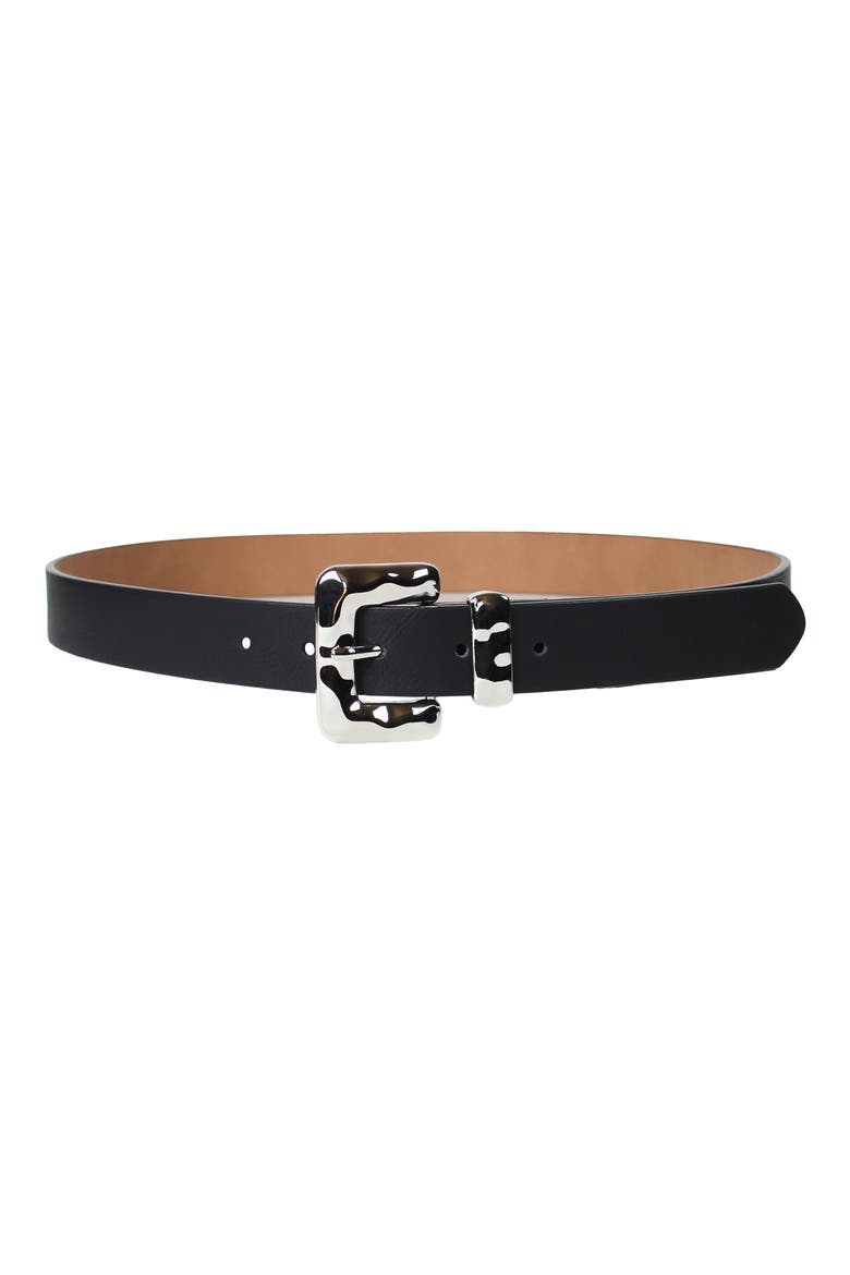 Molten Buckle Belt, Main, color, BLACK