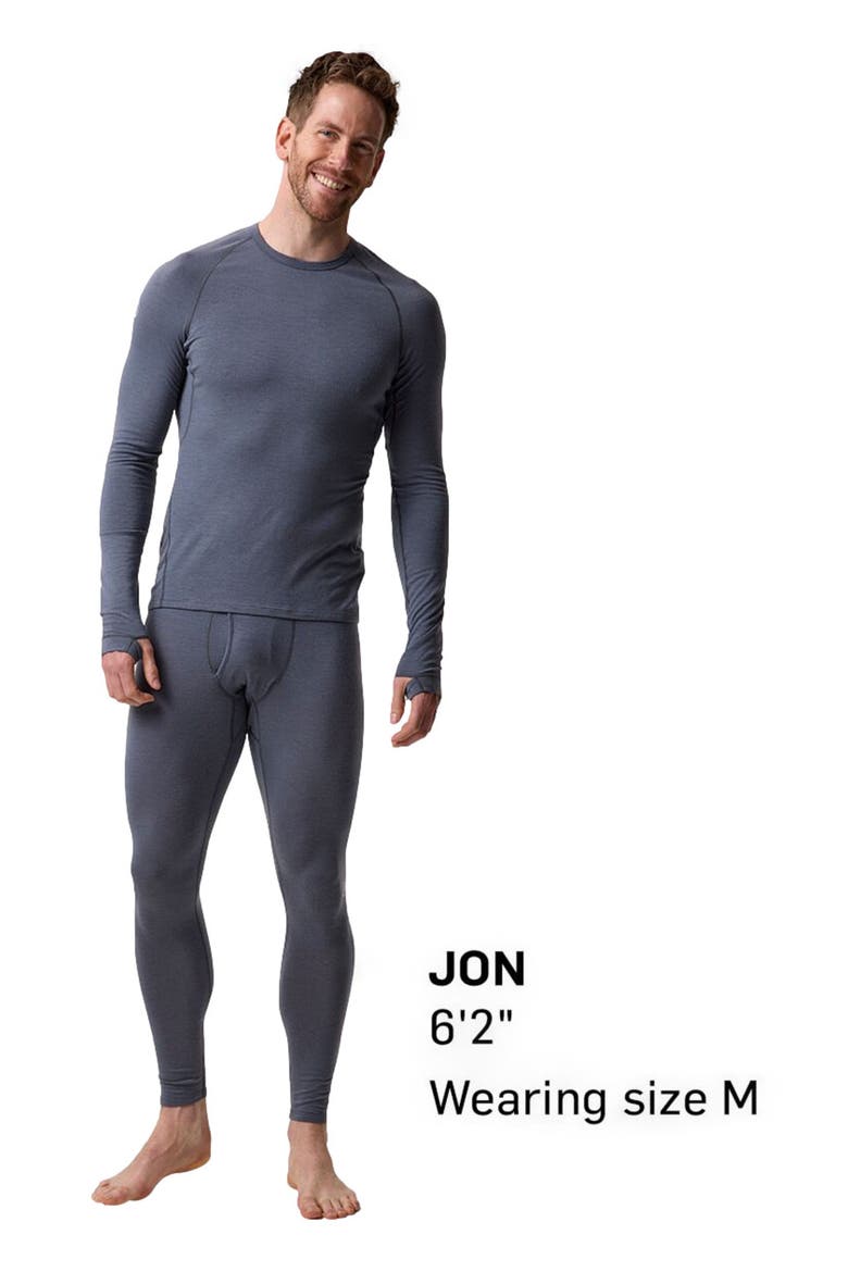 Cedars Rws Merino Lt-Wt Baselayer Crew Top - Men's, Alternate, color, Turbulence