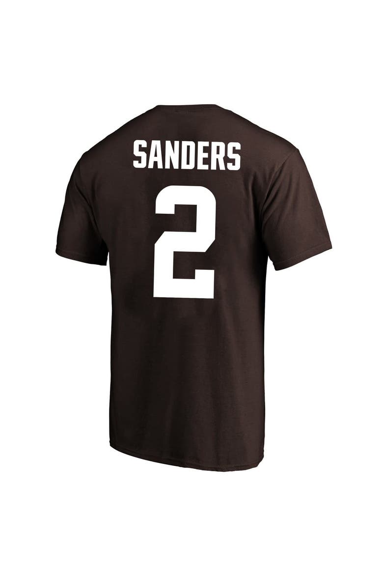 Men's Fanatics Shedeur Sanders Brown Cleveland Browns Big & Tall Name & Number T-Shirt, Alternate, color, Brown
