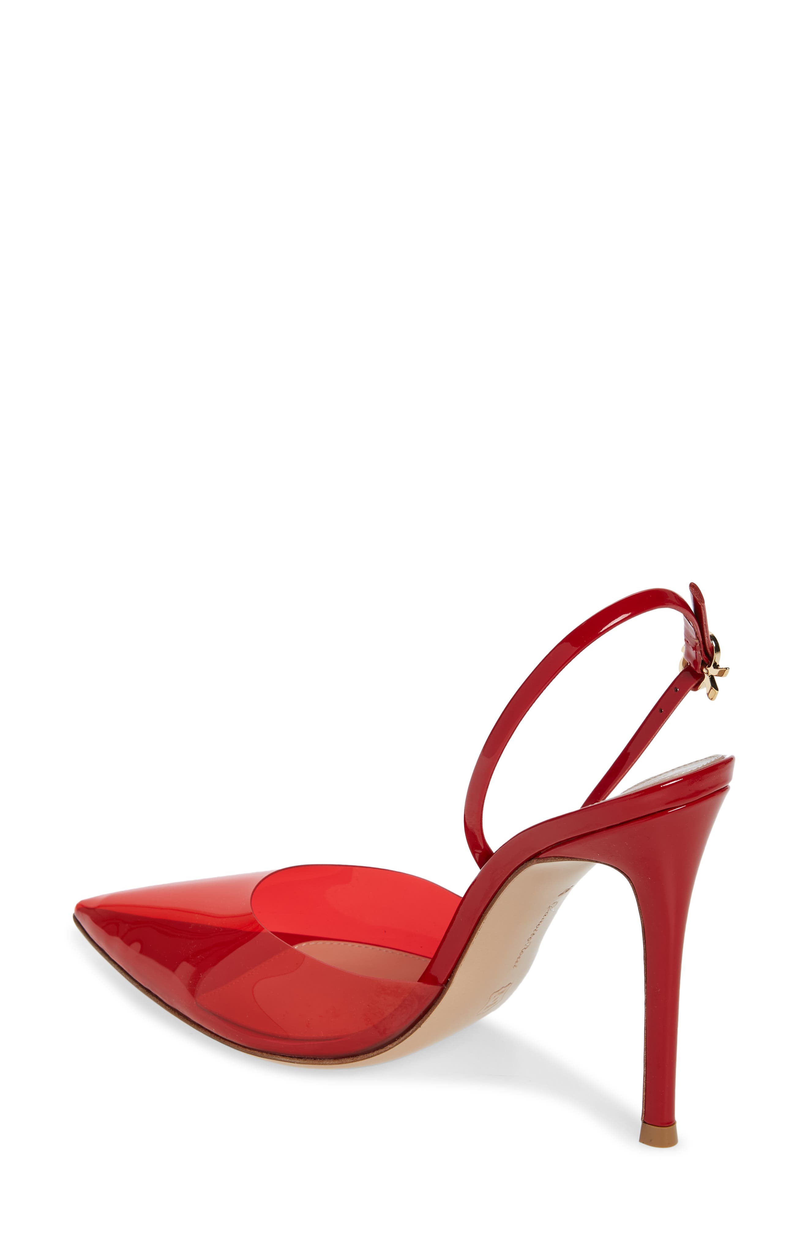 Gianvito Rossi Ribbon Pointed Toe Slingback Pump, Alternate, color, 