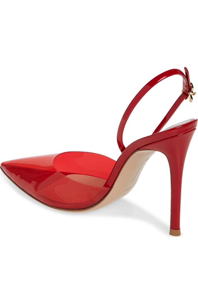 Gianvito Rossi Ribbon Pointed Toe Slingback Pump, Alternate, color,