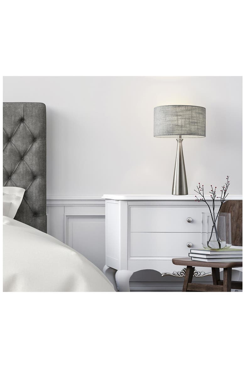 Linda Table Lamp, Alternate, color, BRUSHED STEEL