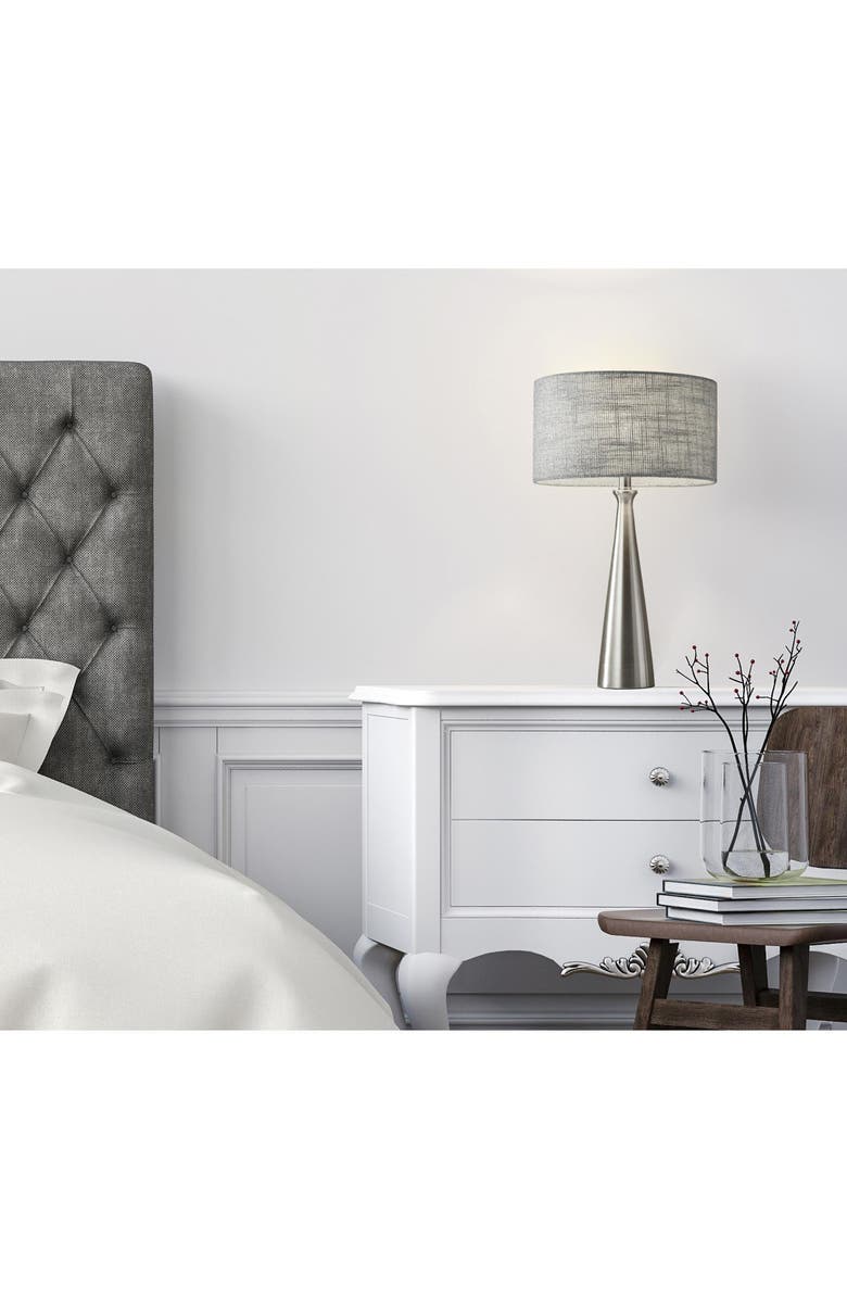 ADESSO LIGHTING Linda Table Lamp, Alternate, color, Brushed Steel