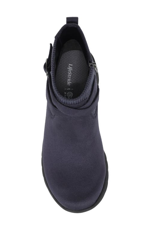 Lifestride Gates Wedge Bootie In Blue
