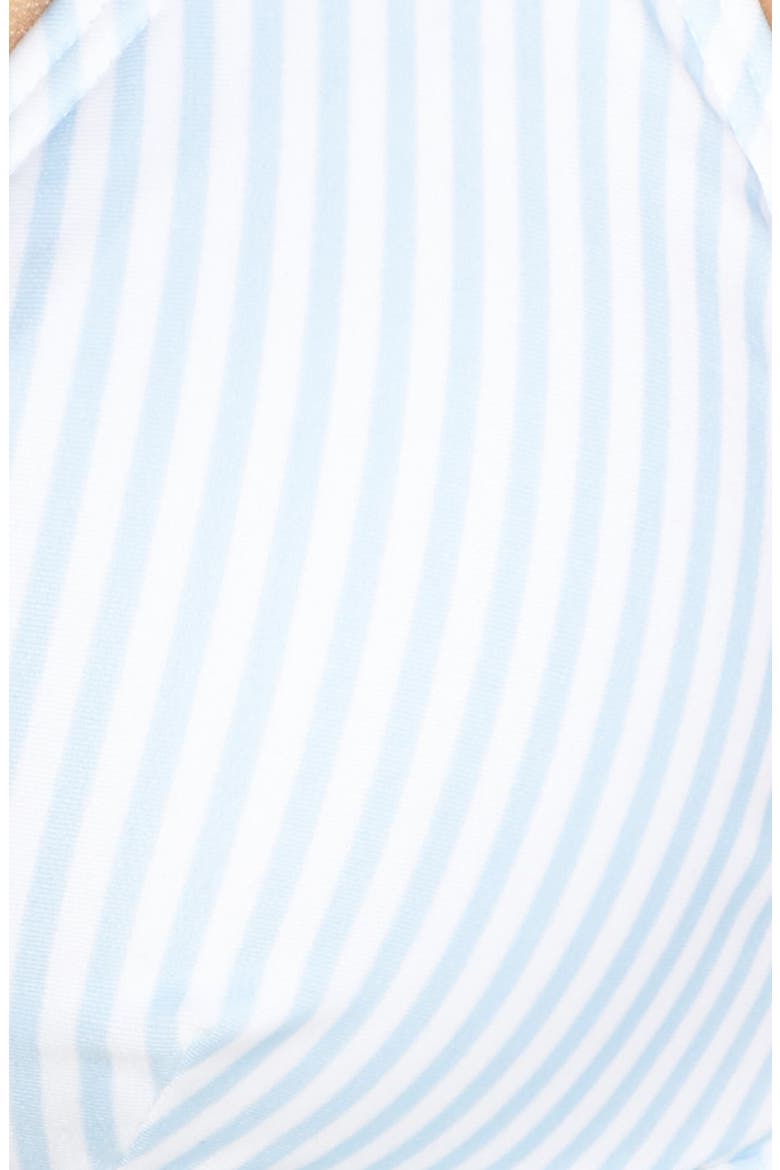 Stripe Ruffle Trim Bikini Top, Alternate, color, PALE BLUE