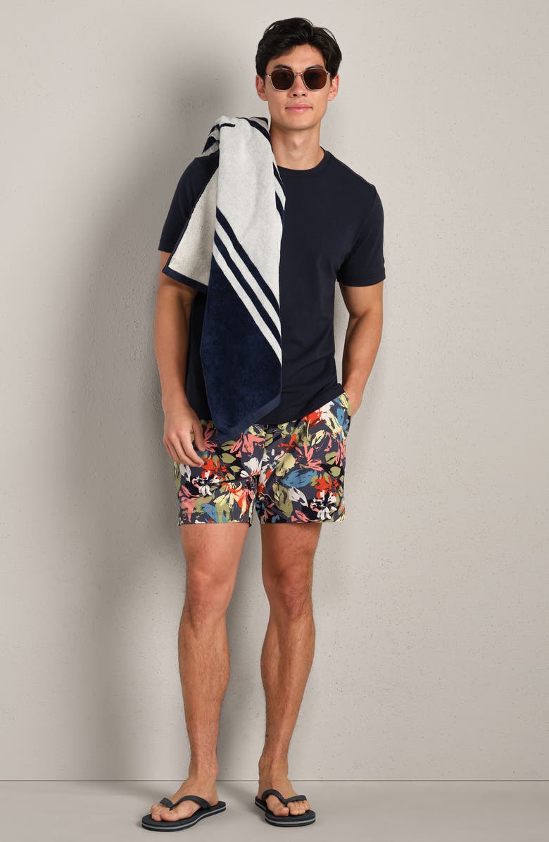 Rhone 5.5-Inch Water Repellent Swim Trunks, Alternate, color, Navy/ Dusty Sage Floral