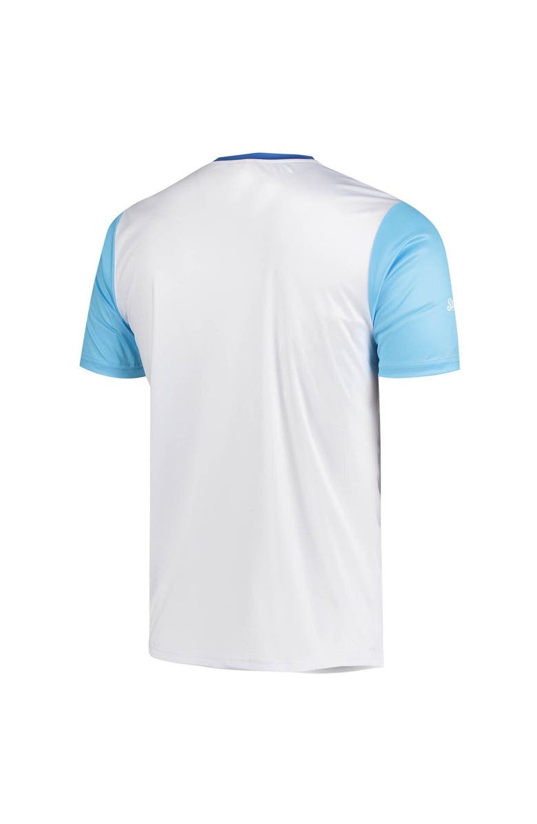 STITCHES Men's Stitches White Los Angeles Dodgers Cooperstown Collection Wordmark V-Neck Jersey, Alternate, color,