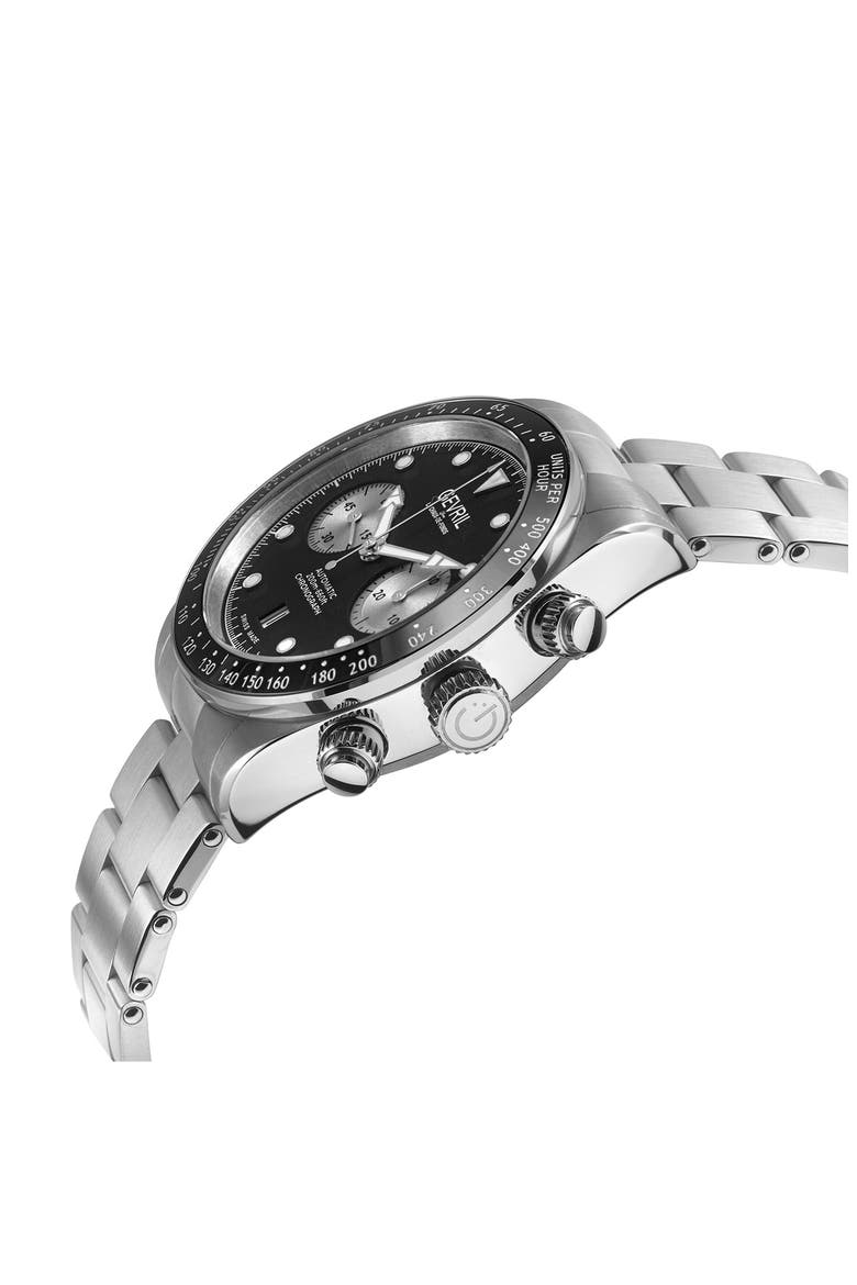 Barclay Swiss Automatic Bracelet Watch, 42mm, Alternate, color, SILVER
