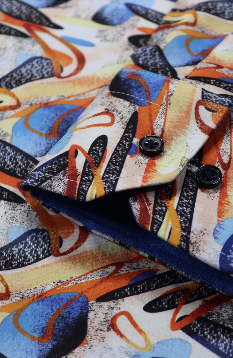 Luchiano Visconti Multicolor Oblong Shape Shirt Signature Collection, Alternate, color, 