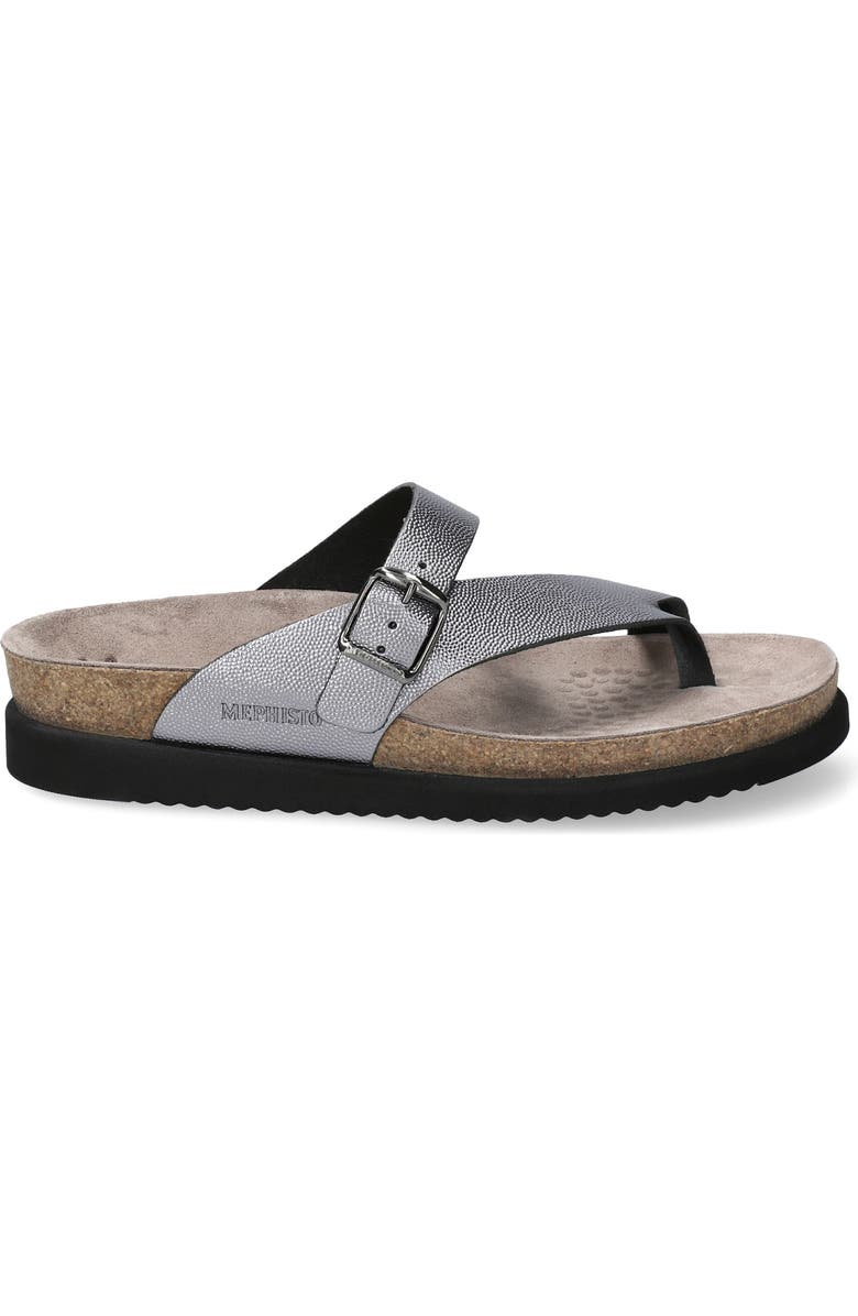 Mephisto Helen Toe Loop Sandal, Alternate, color, Grey Odysee