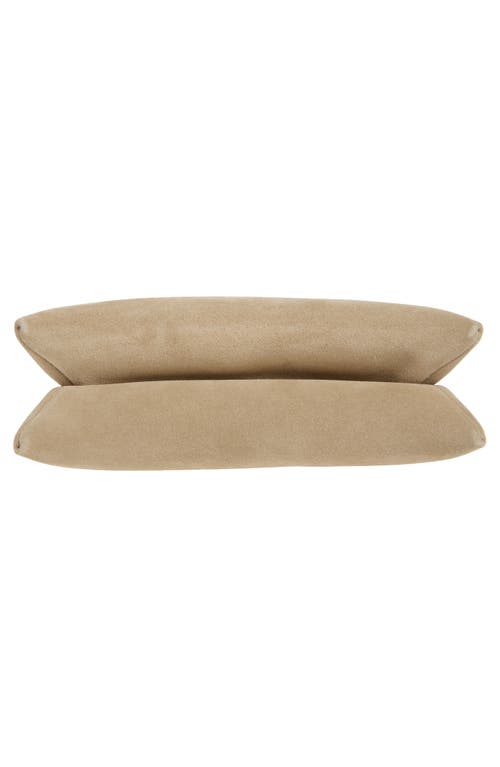 Ree Projects Medium Elieze Suede Top Handle Bag In Sandstone
