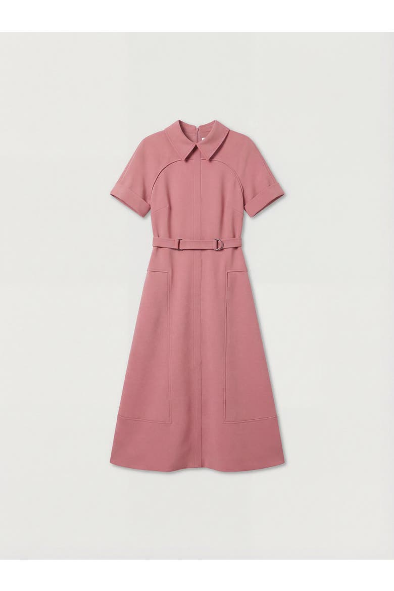 Stretch Tab Detail Full Midi Dress, Alternate, color, Dusty Rose