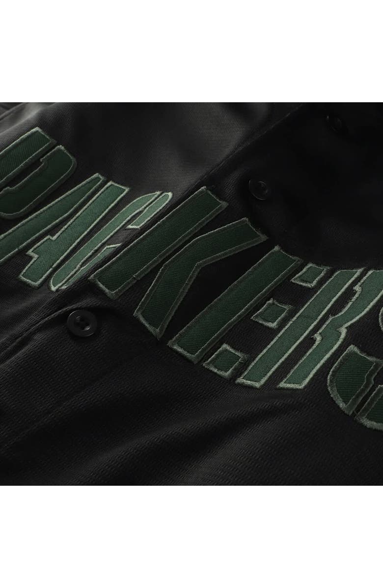 PROFILE Men's Profile Black Green Bay Packers Big & Tall Pop Full-Button Jersey, Alternate, color, 