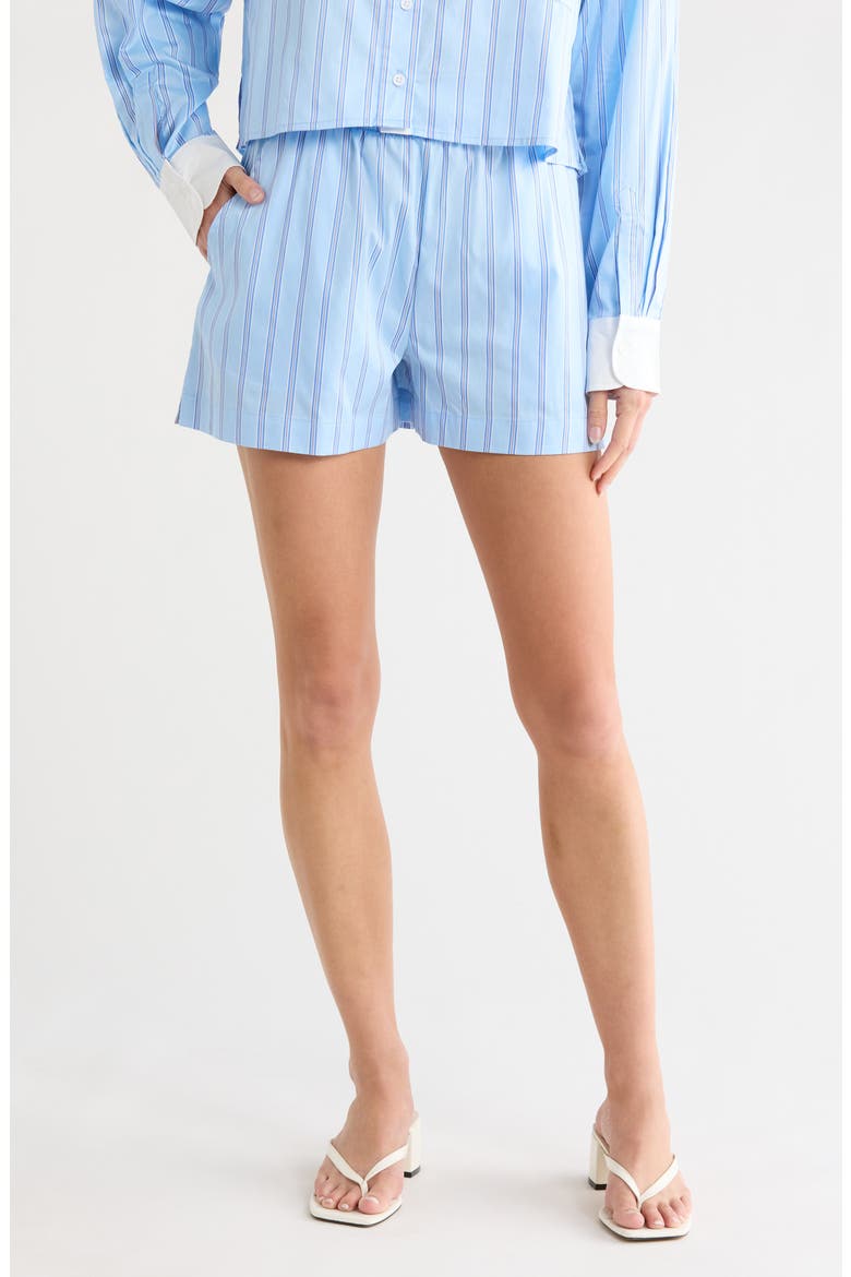 Stripe Boxer Shorts, Main, color, BLUE MULTI STRIPE