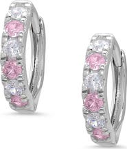 Lily Nily Kids' Cubic Zirconia Hoop Earrings