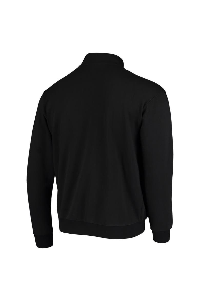 Men's Colosseum Black NDSU Bison Tortugas Logo Quarter-Zip Jacket, Alternate, color, Black