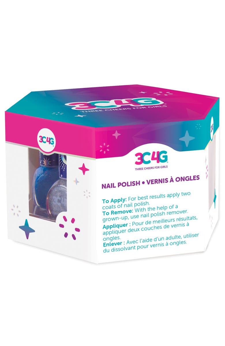 Three Cheers For Girls 3C4G Celestial Nail Polish Hexagon 5 Bottles Of Glittering Polish, Alternate, color,