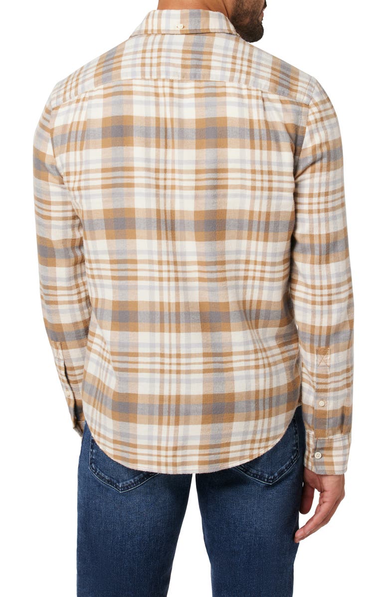 Joe's Oliver Plaid Cotton Flannel Button-Up Shirt, Alternate, color, 