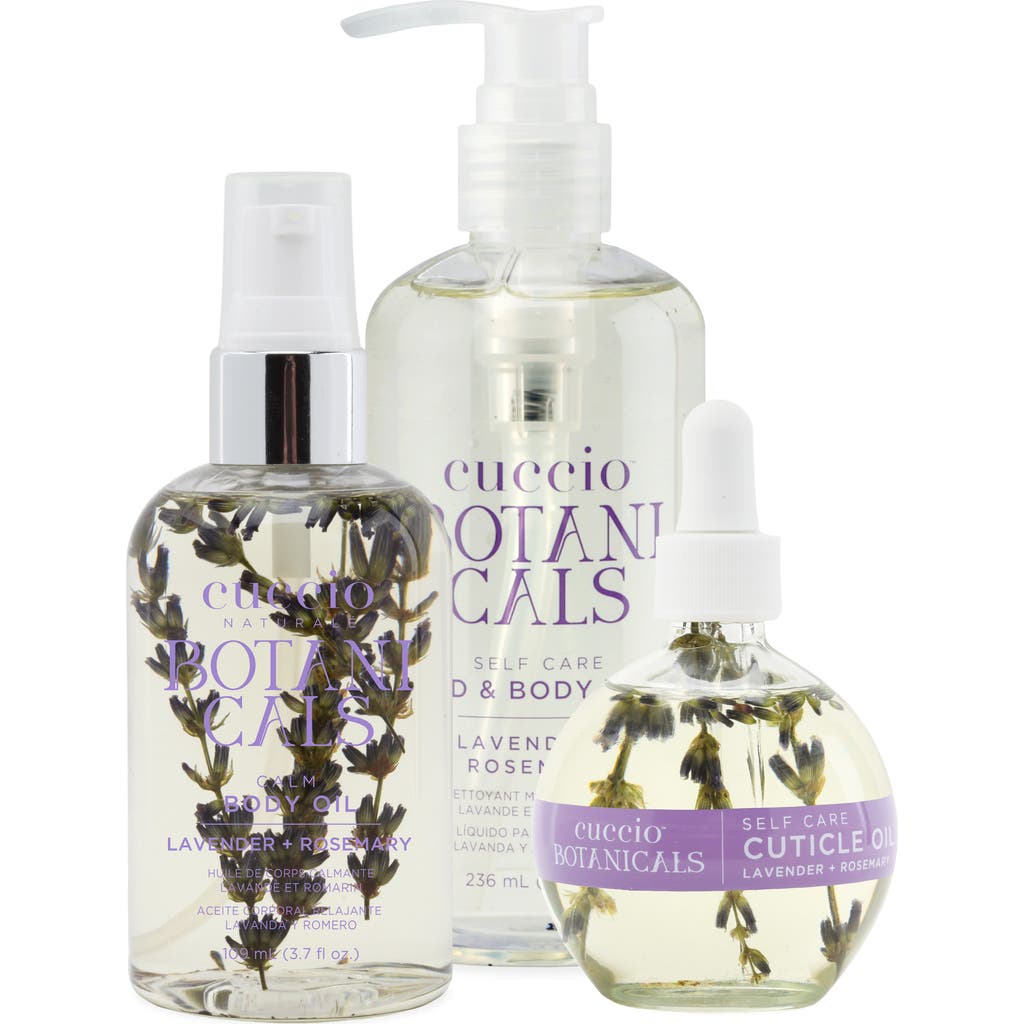 Cuccio Botanicals Lavender + Rosemary Body Care Essentials Starter Set