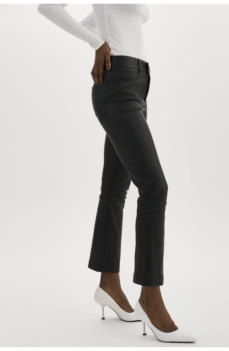 LAMARQUE Faris | Stretch Leather Pants, Alternate, color, Black
