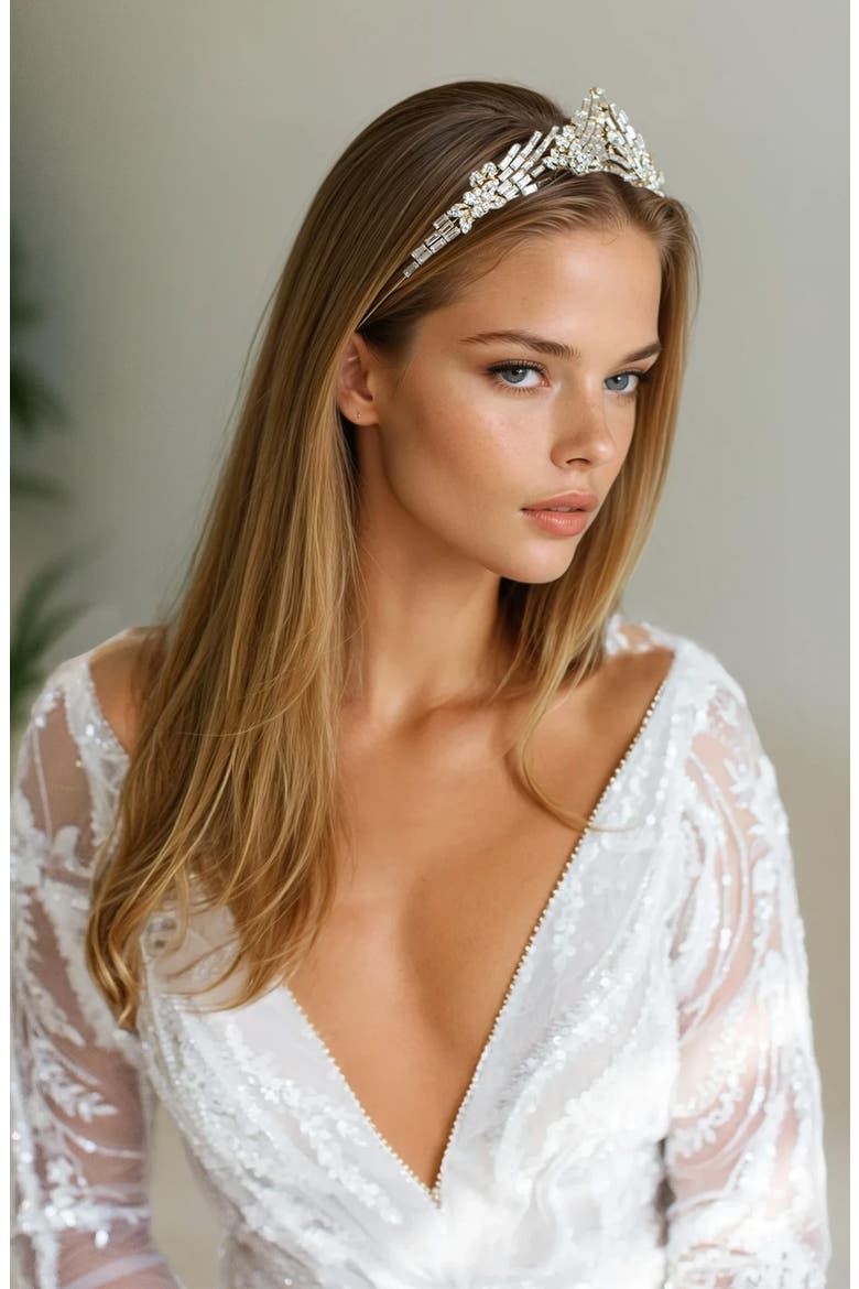 Crystal Tiara, Alternate, color, GOLD