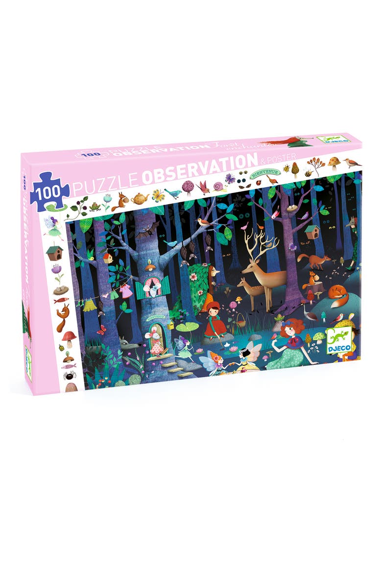 Observation Enchanted Forest 100-Piece Puzzle, Alternate, color, MULTI