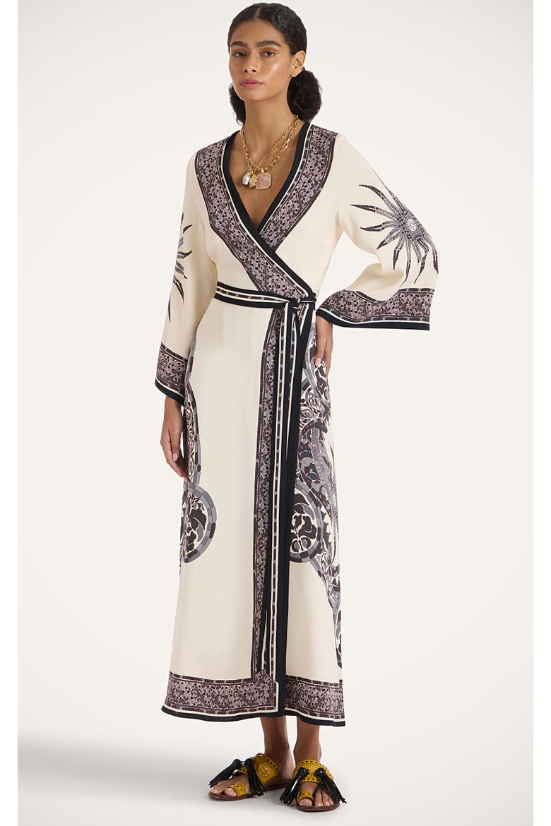 The Wrap Dress, Main, color, Cobra Placée Grey