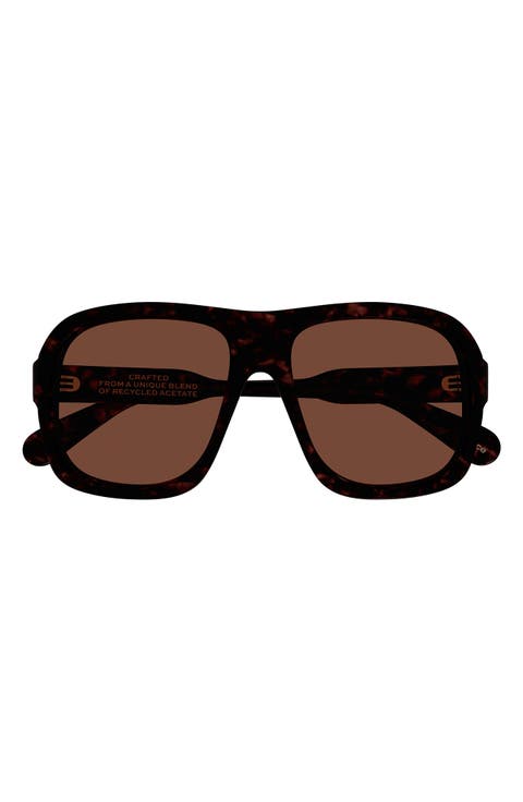 58mm Pilot Sunglasses