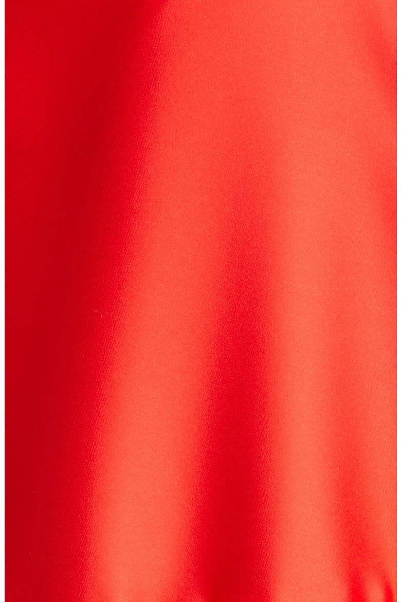 Tiered Satin Cape, Alternate, color, SCARLET