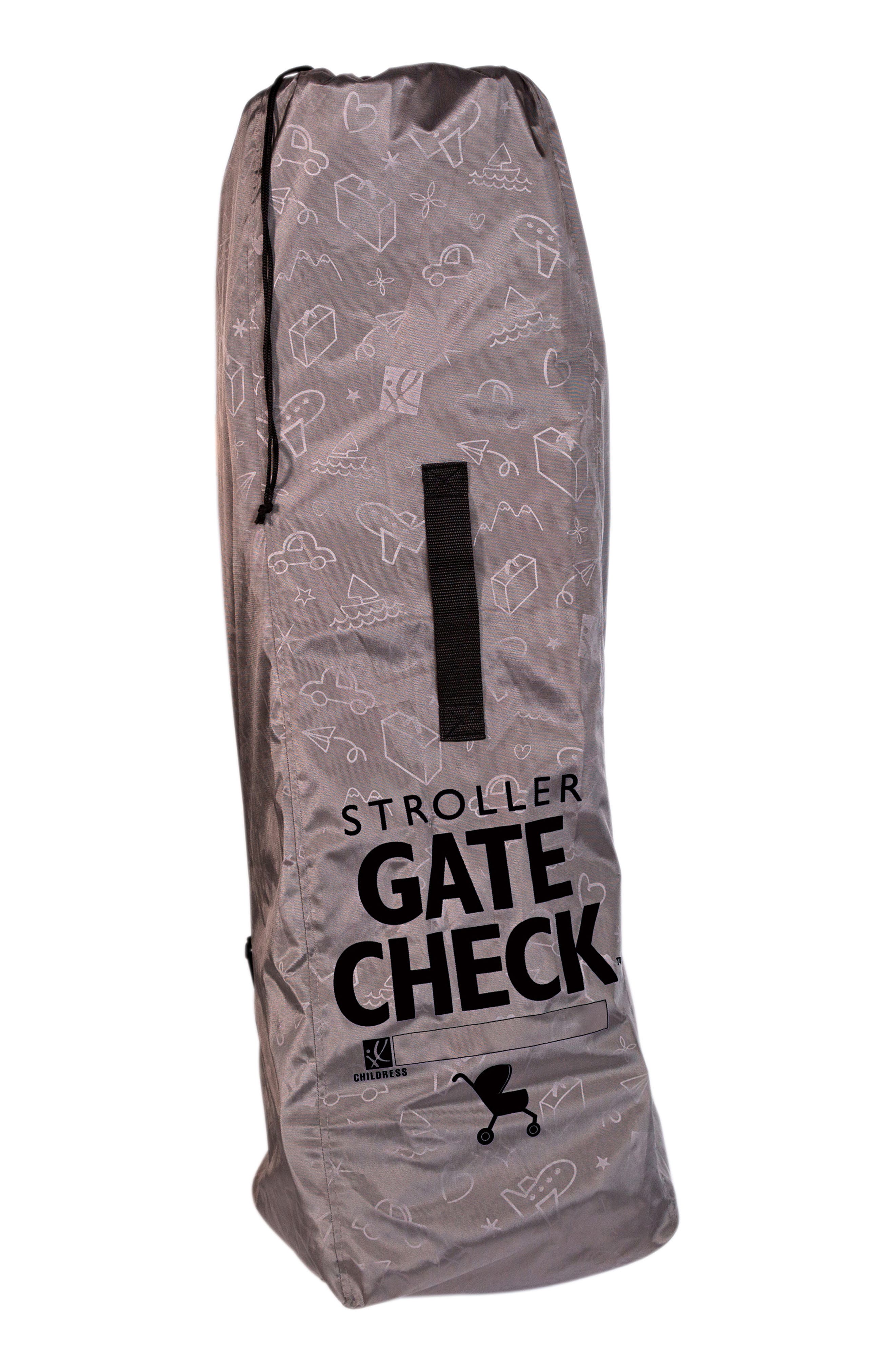 J.L. Childress Deluxe Gate Check Travel Bag for Umbrella Strollers, Main, color, Grey