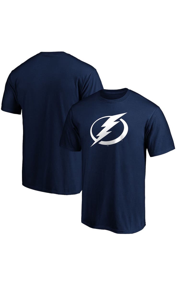 FANATICS Men's Fanatics Branded Blue Tampa Bay Lightning Team Primary Logo T-Shirt, Main, color,