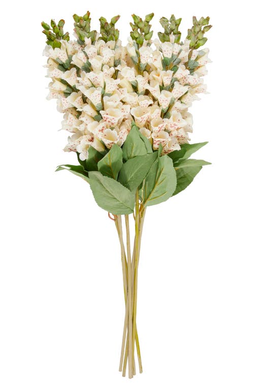 Sonoma Sage Home Set Of Eight Foxglove Artificial Flowers In White