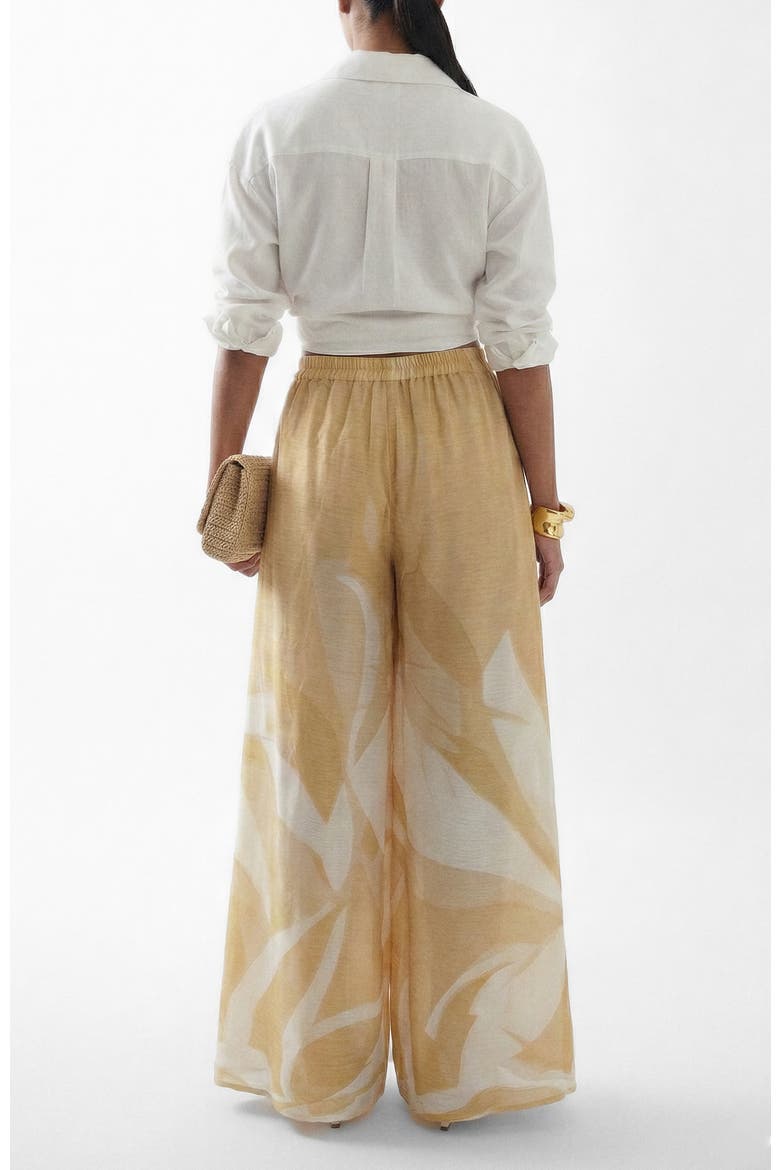 Rocio Super-wide Jant Pants, Alternate, color, Rocio Yellow