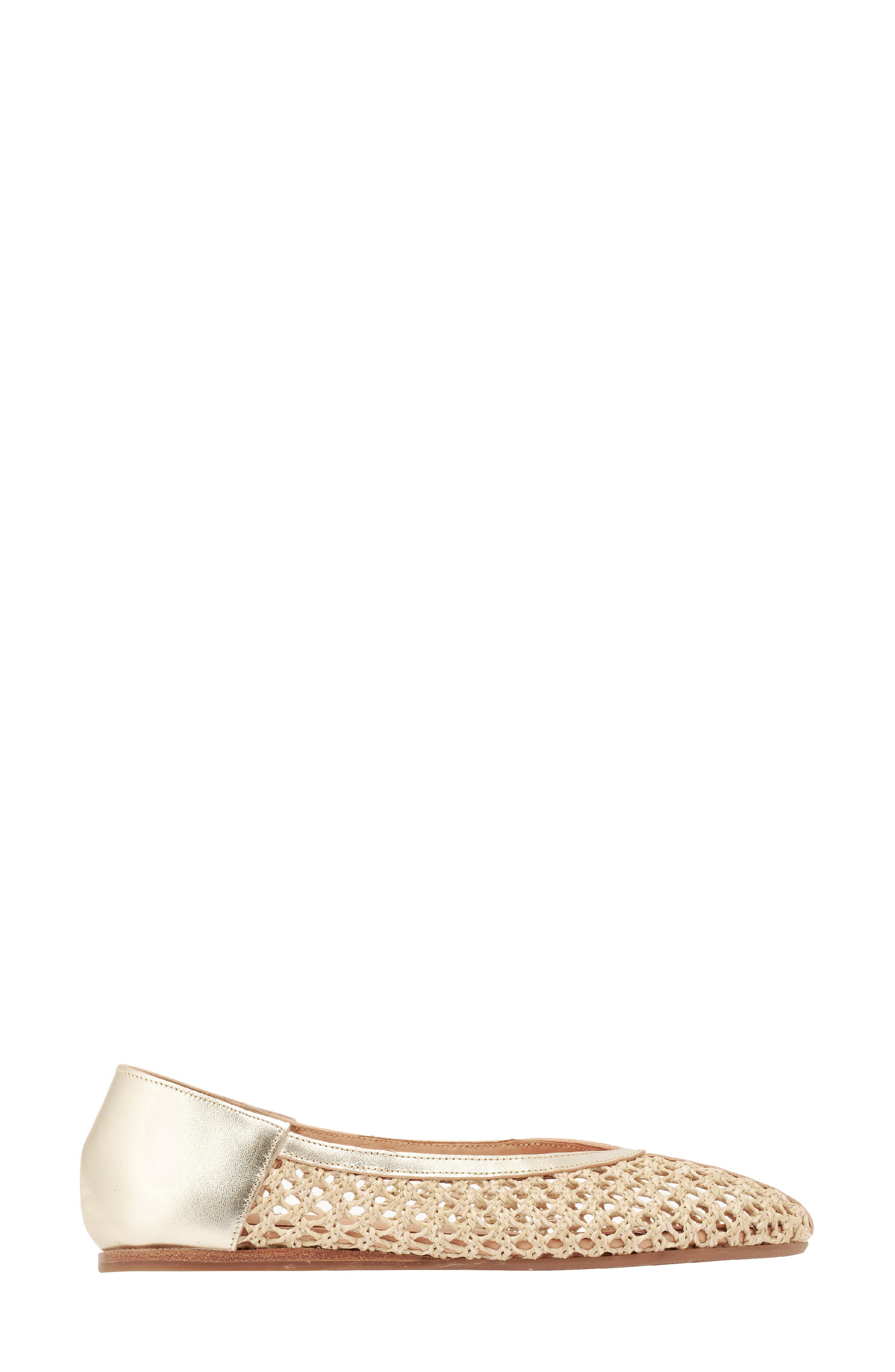 Ancient Greek Sandals Aeropi Raffia Flat, Alternate, color, Platinum/ Natural