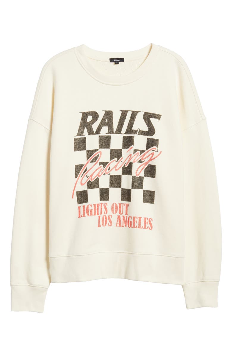 Rails Racing Relaxed Crewneck Sweatshirt, Alternate, color,