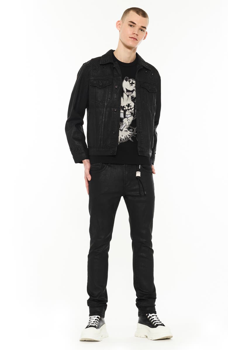 Cult of Individuality Type II Denim Jacket, Alternate, color, Paisley