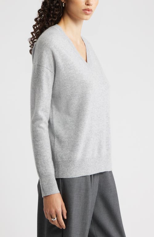 Nordstrom V-neck Cashmere Sweater In Gray