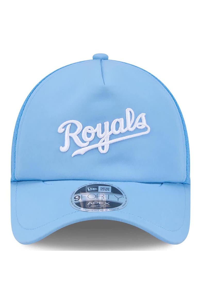 Men's New Era Light Blue Kansas City Royals 2026 Batting Practice Alternate Apex 9FORTY Adjustable Hat, Alternate, color, Light Blue