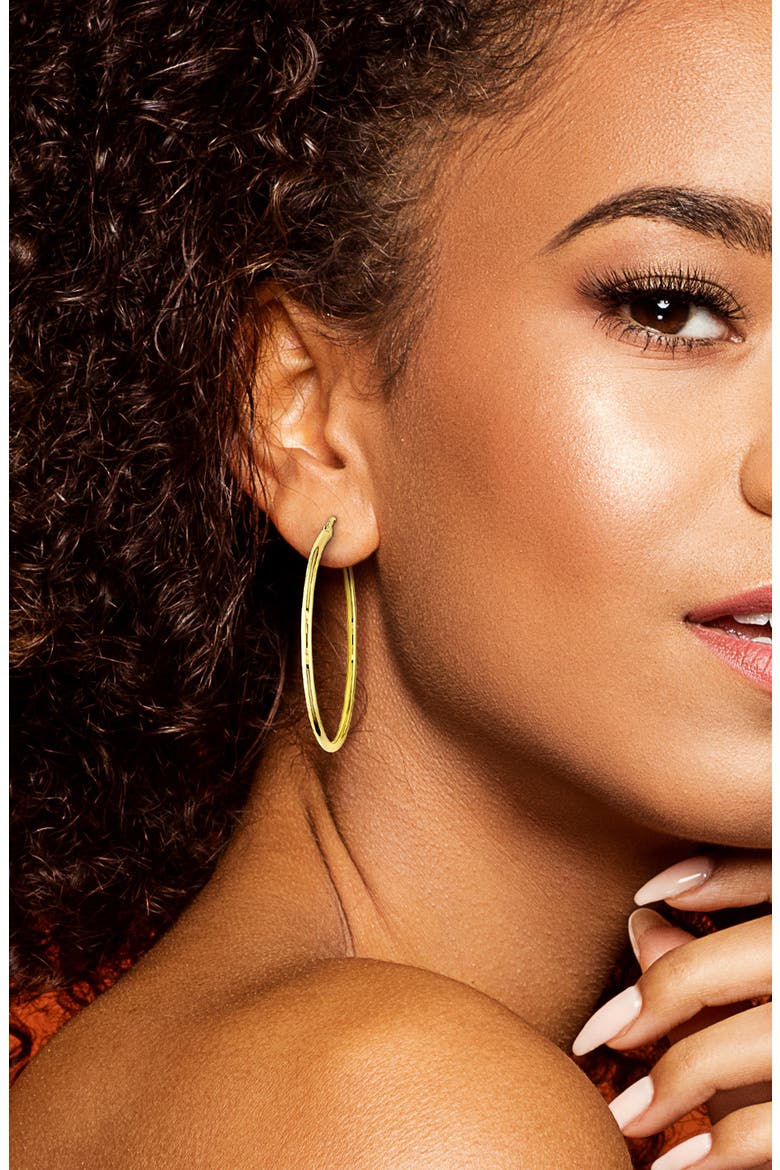45mm Hoop Earrings, Alternate, color, GOLD