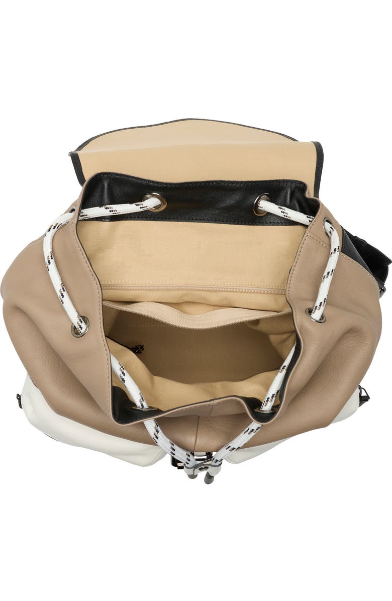 Longchamp 3D Colorblock Backpack, Alternate, color, Brown